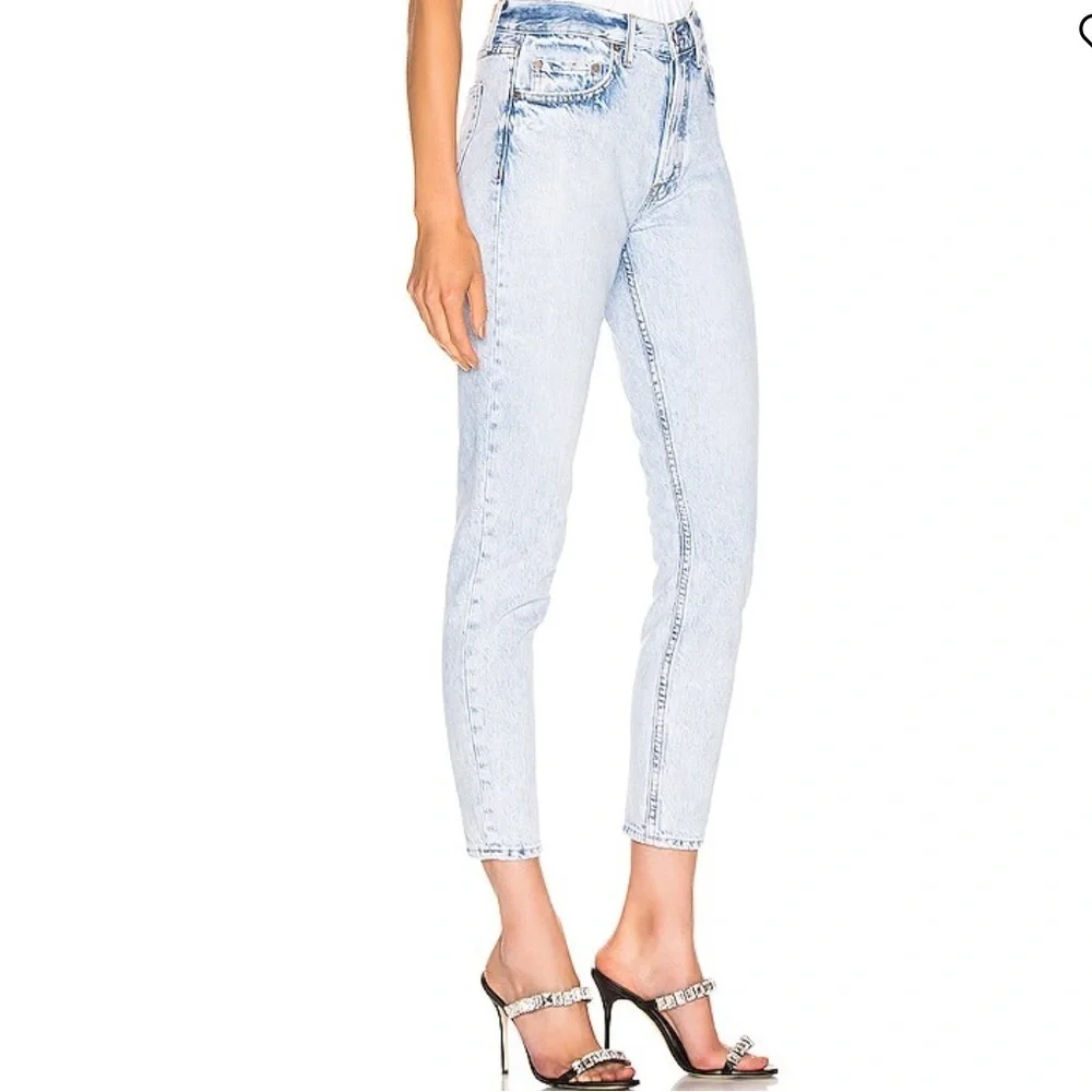 Grlfrnd Karolina High Rise Skinny Rigid Denim Light Acid Wash Jean